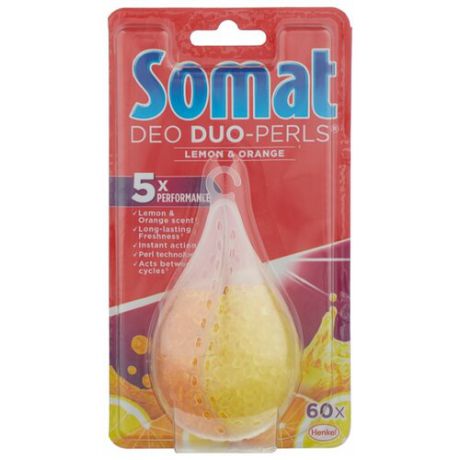 Somat освежитель для посудомоечных машин Лимон и апельсин 17 г