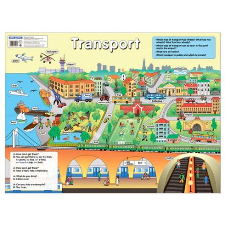 Транспорт. Transport. Наглядное пособие по английскому языку