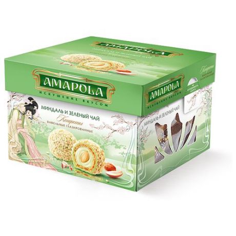 Набор конфет Amapola Миндаль и зеленый чай 100 г