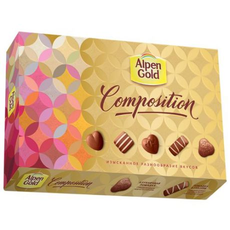 Набор конфет Alpen Gold Composition 5 вкусов 78 г