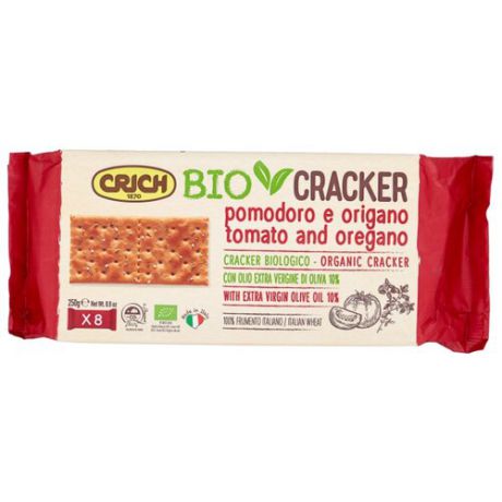 Крекеры Crich BIO с томатами и орегано, 250 г