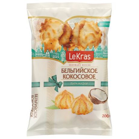 Печенье LeKras бельгийское кокосовое, 200 г