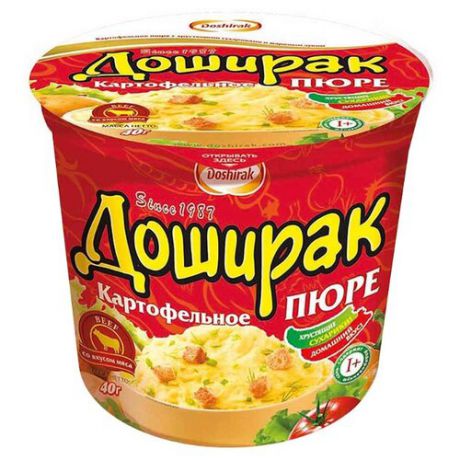 Doshirak Картофельное пюре со вкусом мяса 40 г