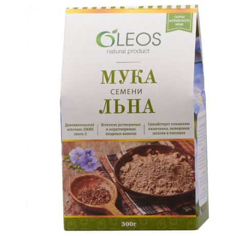 Мука OLEOS семени льна, 0.3 кг
