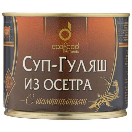 Ecofood Суп-Гуляш из осетра с шампиньонами, 530 г