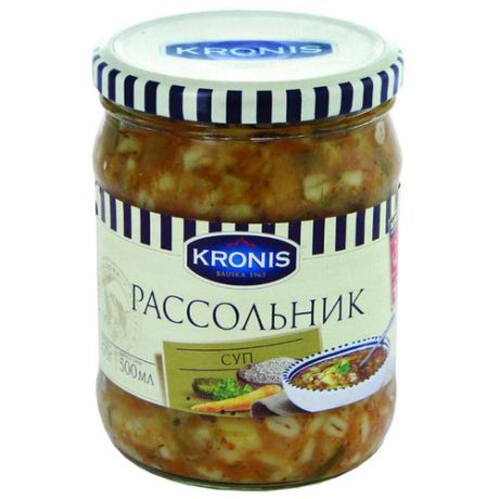 Суп рассольник Kronis стеклянная банка 470 г