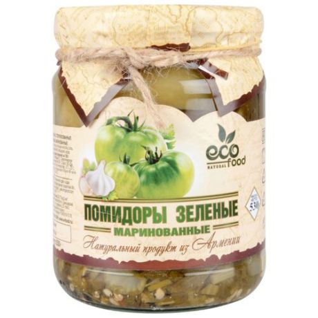 Помидоры зеленые маринованные Armenia Ecofood стеклянная банка 530 г
