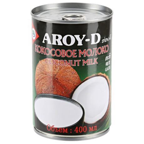 Aroy-D Молоко кокосовое 60%, 400 мл