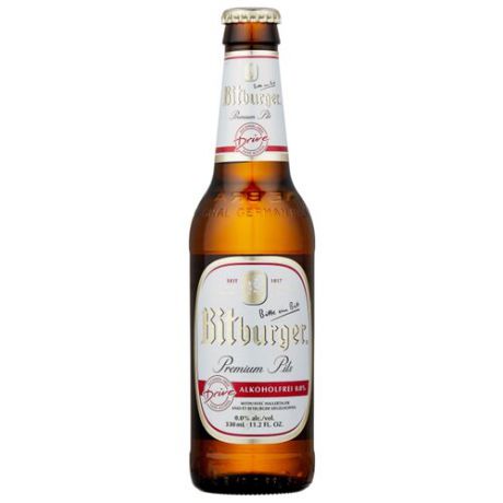 Светлое пиво Bitburger Drive безалкогольное 0.33