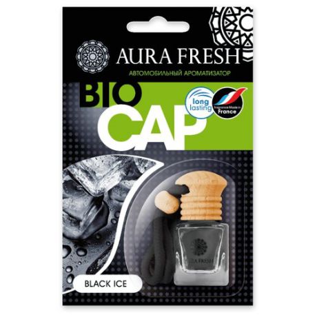 AURA FRESH Ароматизатор для автомобиля Bio Cap Black Ice 6 мл