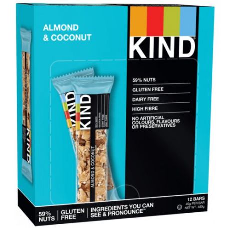 Ореховый батончик Be-Kind Almond & Coconut, 12 шт
