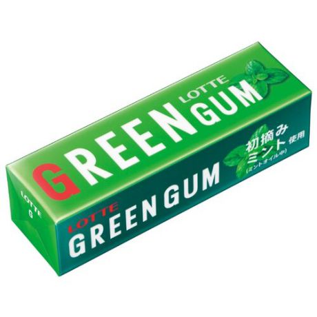 Жевательная резинка Lotte Confectionery Green Gum, 26г