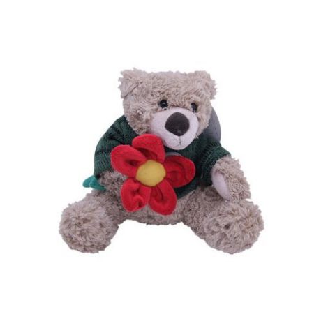 Мягкая игрушка Magic Bear Toys Мишка Тед в свитере c цветком 20 см