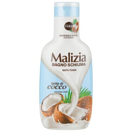 Malizia Пена для ванн Coconut milk 1000 мл
