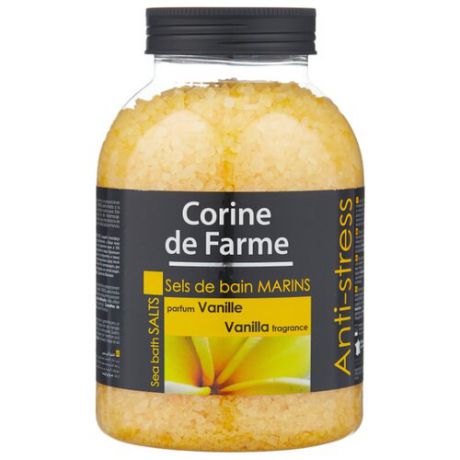 CORINE de FARME Морская соль для ванн Anti-stress Ваниль 1300 г