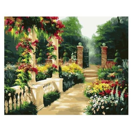 Color Kit Картина по номерам "Цветущий сад" 40х50 см (CG958)