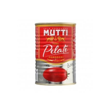 Томаты очищенные целые в томатном соке Mutti жестяная банка 400 г
