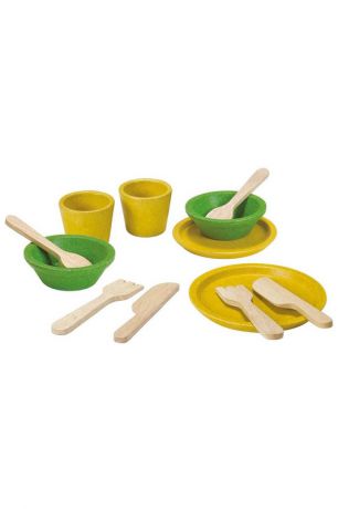 Набор деревянной посуды Plan Toys Набор деревянной посуды