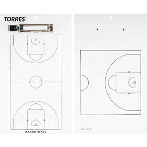 Тактическая доска для баскетбола Torres TR1003B, белая