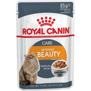 Паучи Royal Canin Intense Beauty кусочки в соусе поддержание красоты шерсти для кошек 85г (485001)