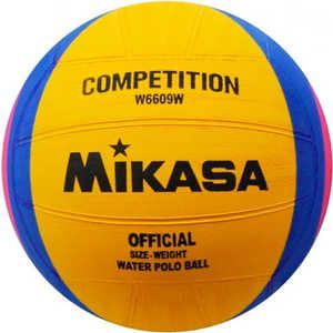 Мяч для водного поло Mikasa W6609W, размер женский, цвет желто-сине-розовый