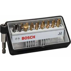 Набор бит Bosch х25мм PH/PZ/TX/SL/HEX 18шт + держатель Max Grip Robust Line (2.607.002.582)