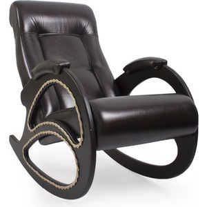 Кресло-качалка Мебель Импэкс МИ Модель 4 каркас венге с лозой,обивка Орегон перламутр 120