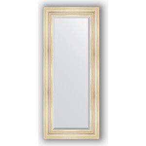 Зеркало с фацетом в багетной раме поворотное Evoform Exclusive 59x139 см, травленое серебро 99 мм (BY 3523)