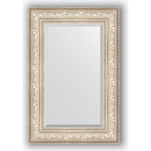Зеркало с фацетом в багетной раме поворотное Evoform Exclusive 60x90 см, виньетка серебро 109 мм (BY 3426)