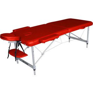 Массажный стол DFC Nirvana elegant optima, 186х60х4 cm (алюминиевые ножки, красный)