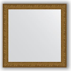 Зеркало в багетной раме Evoform Definite 64x64 см, виньетка состаренное золото 56 мм (BY 3135)