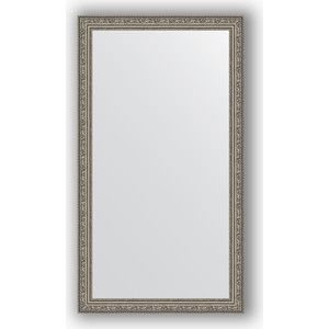 Зеркало в багетной раме поворотное Evoform Definite 64x114 см, виньетка состаренное серебро 56 мм (BY 3200)