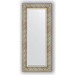 Зеркало с фацетом в багетной раме поворотное Evoform Exclusive 60x140 см, барокко серебро 106 мм (BY 3528)