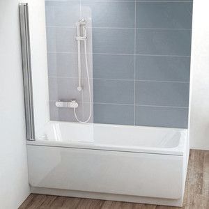 Шторка на ванну Ravak Chrome CVS1-80 L прозрачная, хром, левая (7QL40C00Z1)