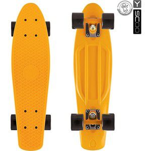 Скейтборд RT 401-O Fishskateboard 22" винил 56,6х15 с сумкой ORANGE/black