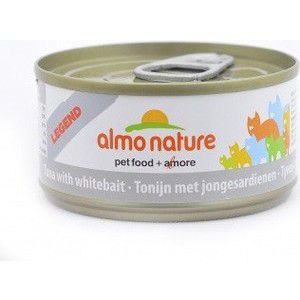 Консервы Almo Nature Legend Adult Cat with Tuna and White Bait с тунцом и сардинками для кошек 70г (1419)