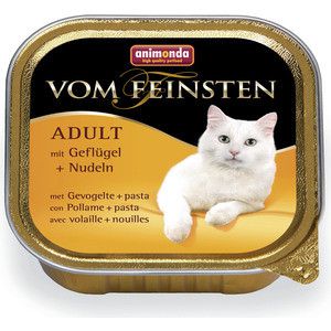 Консервы Animonda Vom Feinsten Adult с мясом домашней птицы и пастой для кошек 100г (83851)
