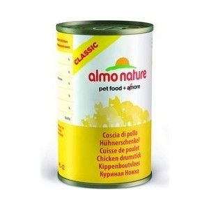 Консервы Almo Nature Classic Adult Cat Chicken Drumstick с курицей "куриная ножка" для кошек 140г (0882)