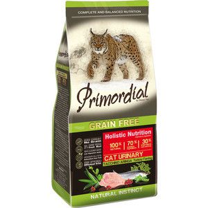 Сухой корм Primordial Grain Free Holistic Cat Urinary with Turkey & Herring беззерновой с индейкой и сельдью для кошек с МКБ 2кг (MGSP1402)