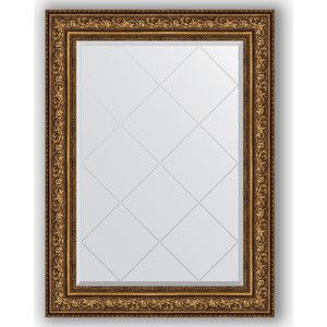 Зеркало с гравировкой поворотное Evoform Exclusive-G 80x108 см, в багетной раме - виньетка состаренная бронза 109 мм (BY 4212)