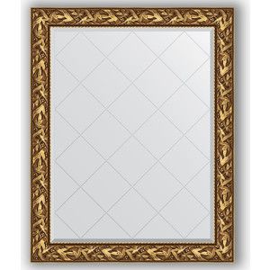 Зеркало с гравировкой поворотное Evoform Exclusive-G 99x124 см, в багетной раме - византия золото 99 мм (BY 4371)