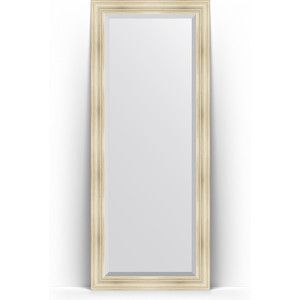 Зеркало напольное с фацетом Evoform Exclusive Floor 84x204 см, в багетной раме - травленое серебро 99 мм (BY 6128)