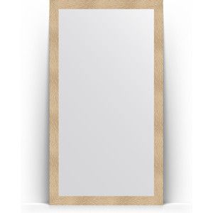 Зеркало напольное Evoform Definite Floor 111x201 см, в багетной раме - золотые дюны 90 мм (BY 6019)