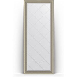 Зеркало напольное с гравировкой Evoform Exclusive-G Floor 81x201 см, в багетной раме - хамелеон 88 мм (BY 6320)