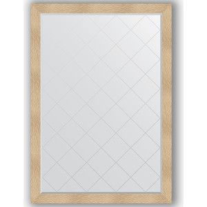 Зеркало с гравировкой поворотное Evoform Exclusive-G 131x186 см, в багетной раме - золотые дюны 90 мм (BY 4494)