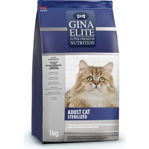 Сухой корм Gina Elite Adult CAT Sterilized с птицей и рисом для стерилизованных кошек 15кг (780015.2)