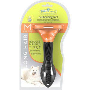 Фурминатор FURminator deShedding Tool Long Hair M Medium Dog для длинношерстных собак средних пород 7см