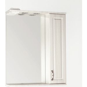 Зеркало-шкаф Style line Олеандр-2 Люкс 65 с подсветкой, рельеф пастель (2000949070377)