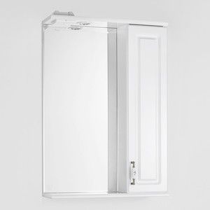 Зеркало-шкаф Style line Олеандр-2 Люкс 55 с подсветкой, белый (2000949059891)
