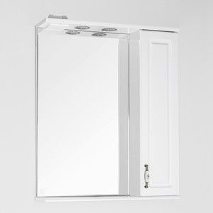 Зеркало-шкаф Style line Олеандр-2 Люкс 65 с подсветкой, белый (2000949070513)